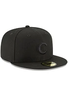 New Era Chicago Cubs Mens Black 59FIFTY Fitted Hat