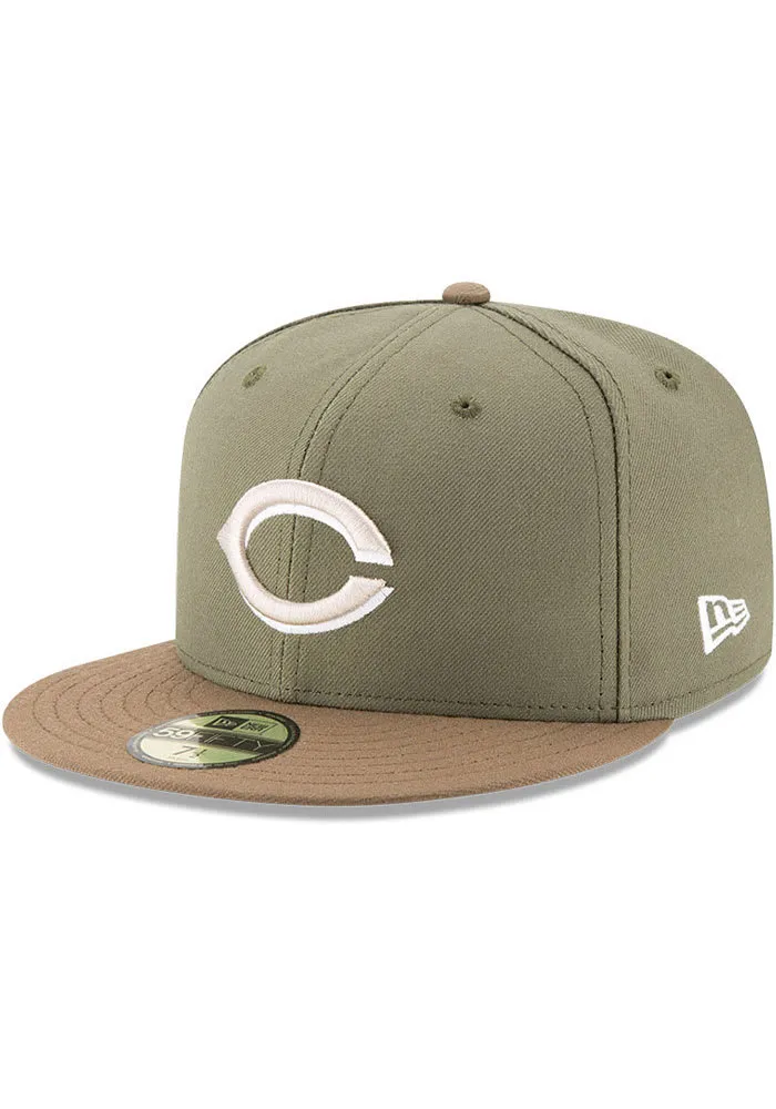 New Era Cincinnati Reds Mens Green Alt 2 2017 59FIFTY Fitted Hat