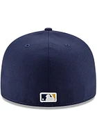 New Era Milwaukee Brewers Mens Navy Blue Alt 2020 59FIFTY Fitted Hat