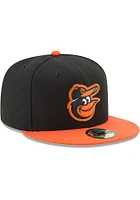 New Era Baltimore Orioles Mens Black Road 2017 59FIFTY Fitted Hat