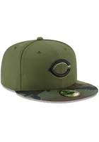 New Era Cincinnati Reds Mens Green AC Alt2 2017 59FIFTY Fitted Hat