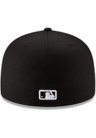 New Era Chicago White Sox Mens Black with Outline 59FIFTY Fitted Hat