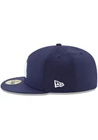 New Era Tampa Bay Rays Mens Navy Blue Game 2017 59FIFTY Fitted Hat