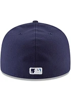 New Era Tampa Bay Rays Mens Navy Blue Game 2017 59FIFTY Fitted Hat