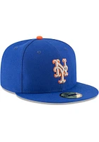 New Era York Mets Mens Blue AC Alt2 2017 59FIFTY Fitted Hat