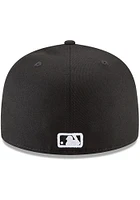 New Era Pittsburgh Pirates Mens Black Basic and White 59FIFTY Fitted Hat