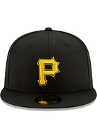 New Era Pittsburgh Pirates Mens Black ACPERF Alt2 2020 59FIFTY Fitted Hat