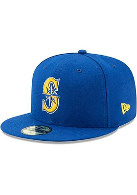 New Era Seattle Mariners Mens Blue ACPERF Alt2 2017 59FIFTY Fitted Hat