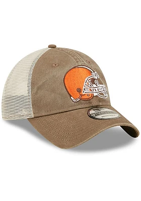 New Era Cleveland Browns Brown JR Washed 9TWENTY Youth Adjustable Hat