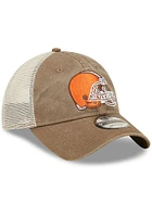 New Era Cleveland Browns Brown JR Washed 9TWENTY Youth Adjustable Hat