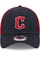 New Era Cleveland Guardians Red JR Shadowed 39THIRTY Youth Flex Hat