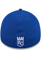 New Era Kansas City Royals Blue JR Team Vize 39THIRTY Youth Flex Hat