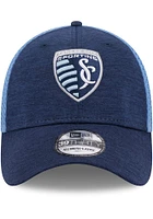 New Era Sporting Kansas City Blue JR Shadowed 39THIRTY Youth Flex Hat