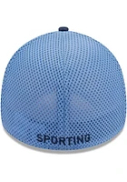 New Era Sporting Kansas City Blue JR Shadowed 39THIRTY Youth Flex Hat
