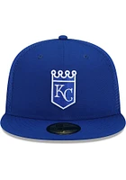 New Era Kansas City Royals Blue JR 2022 Batting Practice 59FIFTY Youth Fitted Hat