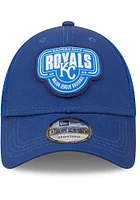 New Era Kansas City Royals Logo Patch 9FORTY Adjustable Hat - Blue