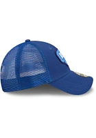 New Era Kansas City Royals Logo Patch 9FORTY Adjustable Hat - Blue