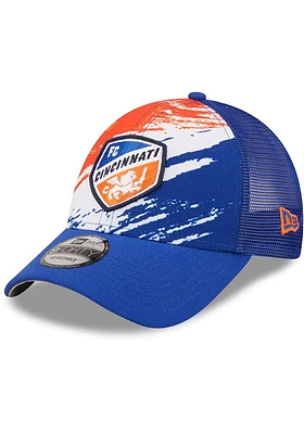 New Era FC Cincinnati Marble 9FORTY Adjustable Hat - Blue