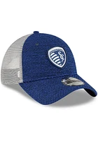 New Era Sporting Kansas City 2022 Kick Off Trucker 9TWENTY Adjustable Hat - Navy Blue