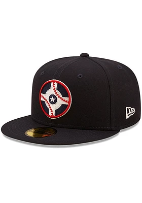 New Era Indianapolis Indians Mens Black MiLB 2022 Authentic Collection Classic Fitted Hat