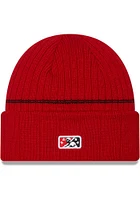 New Era Indianapolis Indians Red MiLB 2022 Authentic Collection Mens Knit Hat