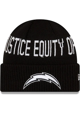 New Era Los Angeles Chargers Black NFL 2021 Social Justice Knit Mens Knit Hat