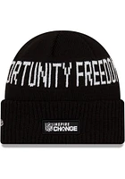 New Era Cleveland Browns Black NFL 2021 Social Justice JR Knit Youth Knit Hat
