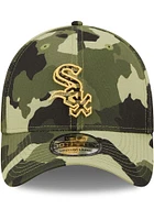 New Era Chicago White Sox Mens Green 2022 Armed Forces Day 39THIRTY Flex Hat