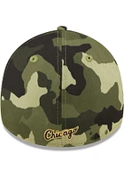 New Era Chicago White Sox Mens Green 2022 Armed Forces Day 39THIRTY Flex Hat