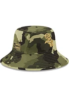 New Era Chicago White Sox Green 2022 Armed Forces Day Mens Bucket Hat