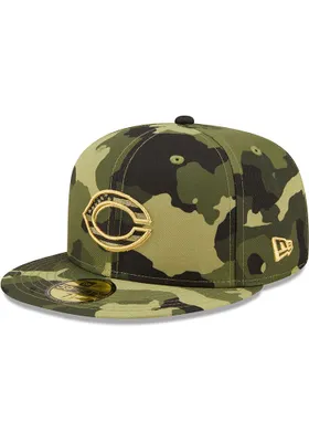 New Era Cincinnati Reds Mens Armed Forces Day 59FIFTY Fitted Hat