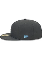 New Era Cleveland Guardians Mens Charcoal 2022 Fathers Day 59FIFTY Fitted Hat