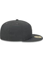 New Era Cleveland Guardians Mens Charcoal 2022 Fathers Day 59FIFTY Fitted Hat