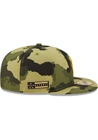 New Era Detroit Tigers Mens Green 2022 Armed Forces Day 59FIFTY Fitted Hat