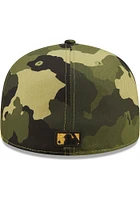 New Era Detroit Tigers Mens Green 2022 Armed Forces Day 59FIFTY Fitted Hat
