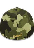 New Era Detroit Tigers Mens Green 2022 Armed Forces Day 39THIRTY Flex Hat