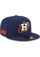 New Era Houston Astros Mens Navy Blue 2022 City Connect 59FIFTY Fitted Hat