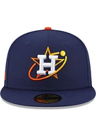 New Era Houston Astros Mens Navy Blue 2022 City Connect 59FIFTY Fitted Hat