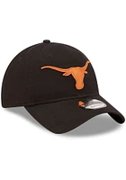 New Era Texas Longhorns Core Classic 2.0 9TWENTY Adjustable Hat - Black