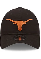 New Era Texas Longhorns Core Classic 2.0 9TWENTY Adjustable Hat - Black