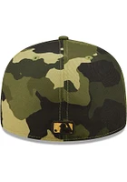 New Era Kansas City Royals Mens Green 2022 Armed Forces Day 59FIFTY Fitted Hat