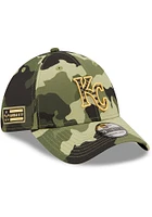 New Era Kansas City Royals Mens Green 2022 Armed Forces Day 39THIRTY Flex Hat