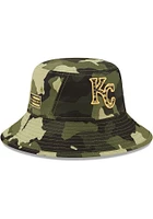 New Era Kansas City Royals Green 2022 Armed Forces Day Mens Bucket Hat