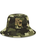 New Era Kansas City Royals Green 2022 Armed Forces Day Mens Bucket Hat