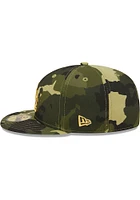 New Era Los Angeles Dodgers Mens Green 2022 Armed Forces Day 59FIFTY Fitted Hat