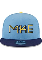 New Era Milwaukee Brewers Navy Blue 2022 City Connect 9FIFTY Mens Snapback Hat