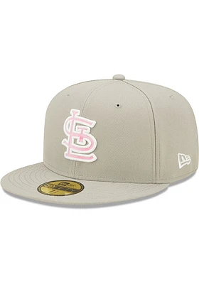 New Era St Louis Cardinals Mens Grey 2022 Mothers Day 59FIFTY Fitted Hat