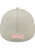 New Era Texas Rangers Mens Grey 2022 Mothers Day 39THIRTY Flex Hat