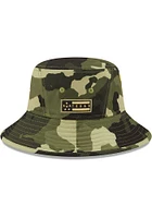 New Era Texas Rangers Green 2022 Armed Forces Day Mens Bucket Hat