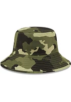 New Era Texas Rangers Green 2022 Armed Forces Day Mens Bucket Hat